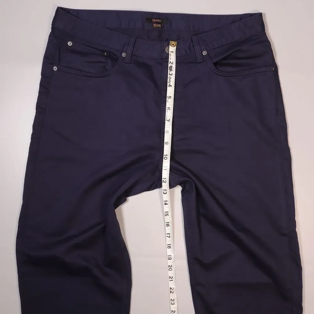 Quince Comfort Stretch Traveler 5-Pocket Pants Deep Navy Mens 35X30